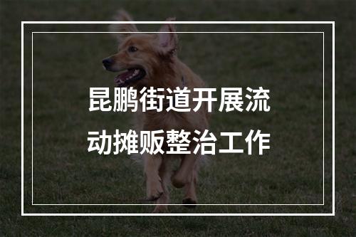 昆鹏街道开展流动摊贩整治工作