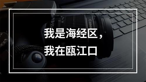 我是海经区，我在瓯江口