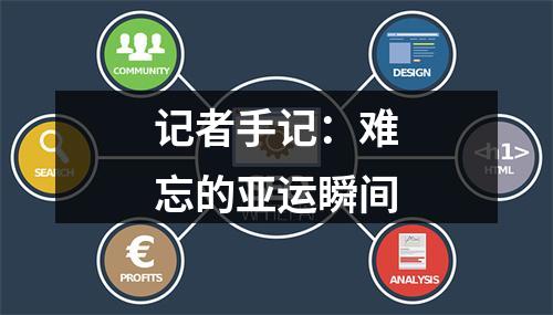 记者手记：难忘的亚运瞬间