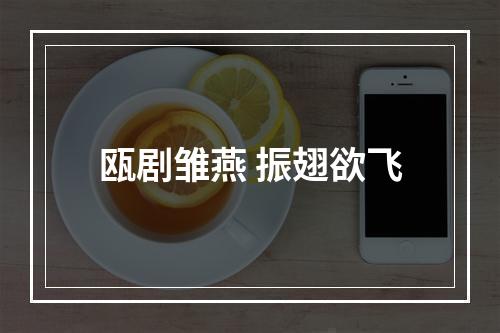 瓯剧雏燕 振翅欲飞