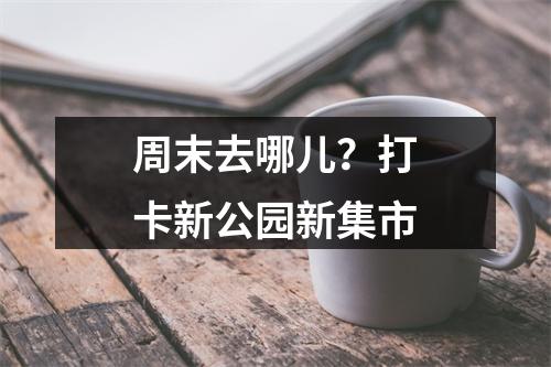 周末去哪儿？打卡新公园新集市