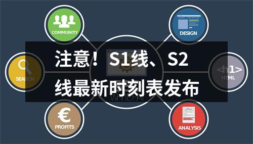 注意！S1线、S2线最新时刻表发布