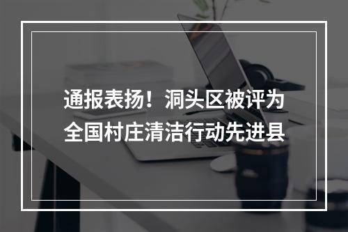 通报表扬！洞头区被评为全国村庄清洁行动先进县