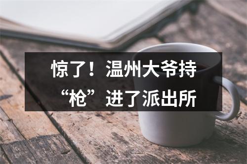 惊了！温州大爷持“枪”进了派出所