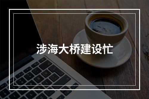 涉海大桥建设忙