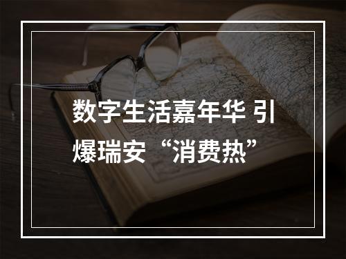 数字生活嘉年华 引爆瑞安“消费热”