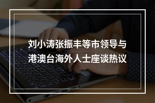 刘小涛张振丰等市领导与港澳台海外人士座谈热议