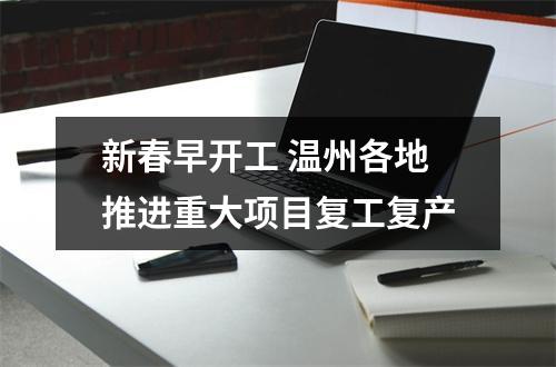 新春早开工 温州各地推进重大项目复工复产