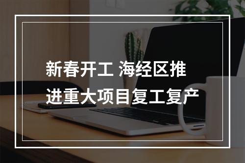 新春开工 海经区推进重大项目复工复产