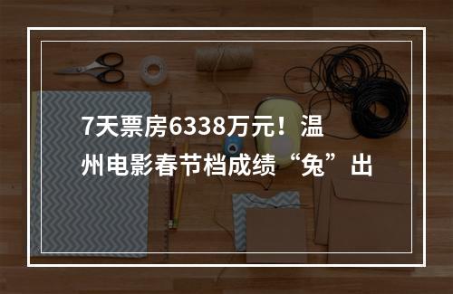 7天票房6338万元！温州电影春节档成绩“兔”出