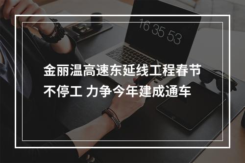 金丽温高速东延线工程春节不停工 力争今年建成通车