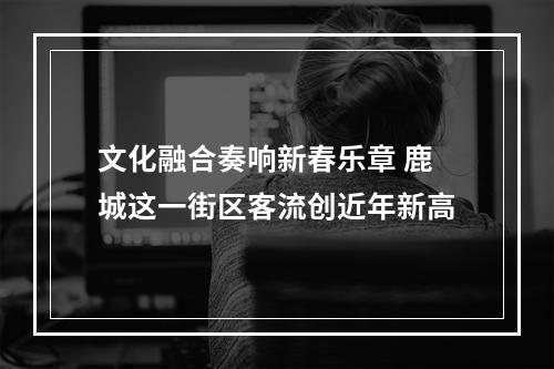 文化融合奏响新春乐章 鹿城这一街区客流创近年新高