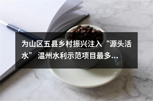 为山区五县乡村振兴注入“源头活水” 温州水利示范项目最多可获千万奖补