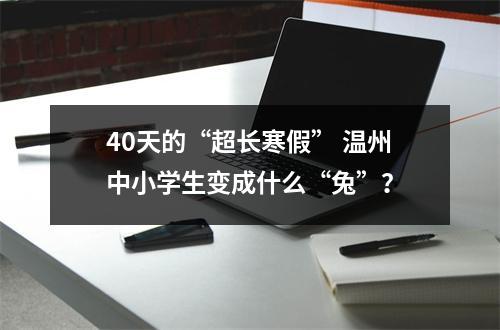 40天的“超长寒假” 温州中小学生变成什么“兔”？