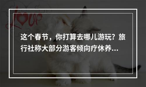 这个春节，你打算去哪儿游玩？旅行社称大部分游客倾向疗休养模式