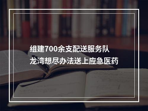组建700余支配送服务队 龙湾想尽办法送上应急医药