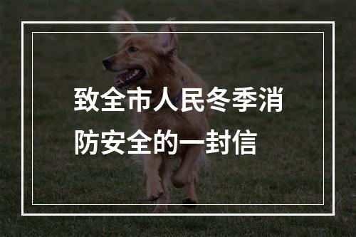致全市人民冬季消防安全的一封信