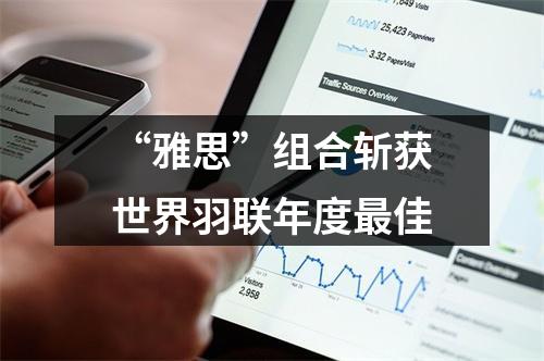 “雅思”组合斩获世界羽联年度最佳