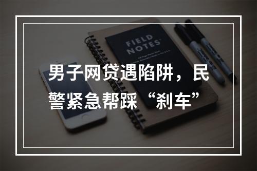 男子网贷遇陷阱，民警紧急帮踩“刹车”