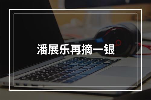 潘展乐再摘一银