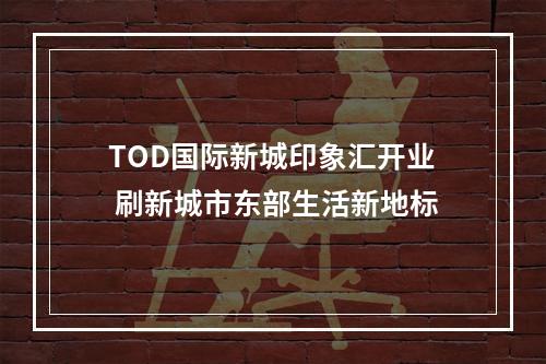 TOD国际新城印象汇开业 刷新城市东部生活新地标