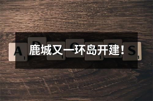 鹿城又一环岛开建！