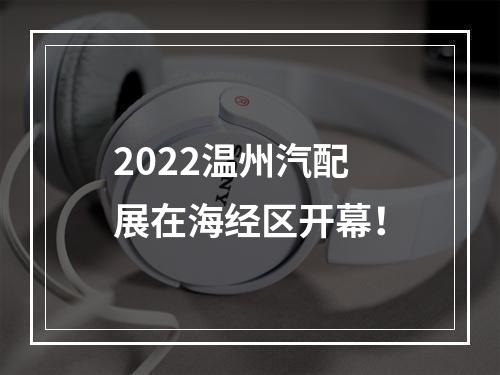 2022温州汽配展在海经区开幕！