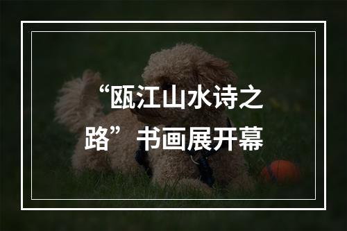 “瓯江山水诗之路”书画展开幕