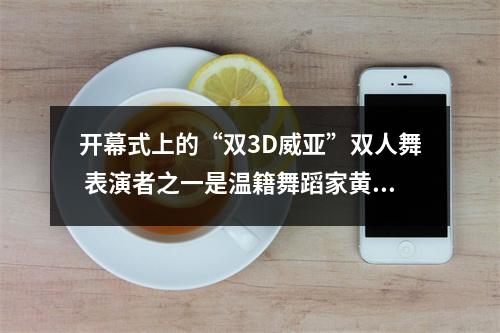开幕式上的“双3D威亚”双人舞 表演者之一是温籍舞蹈家黄琛迪