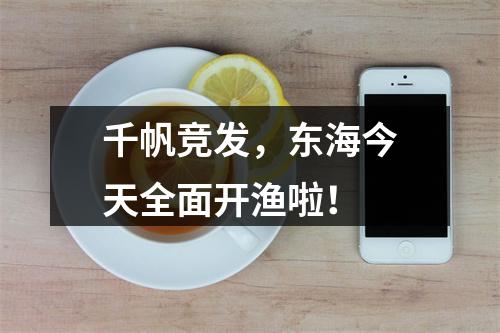 千帆竞发，东海今天全面开渔啦！