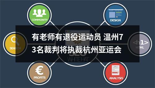 有老师有退役运动员 温州73名裁判将执裁杭州亚运会