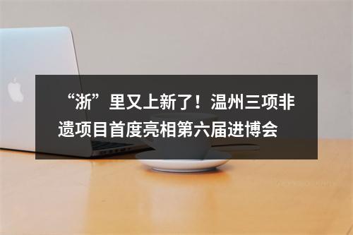 “浙”里又上新了！温州三项非遗项目首度亮相第六届进博会