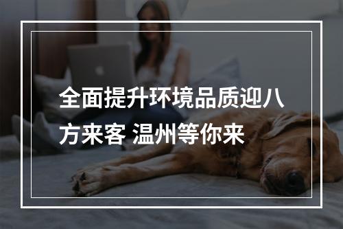 全面提升环境品质迎八方来客 温州等你来