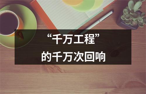 “千万工程”的千万次回响