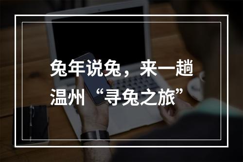 兔年说兔，来一趟温州“寻兔之旅”