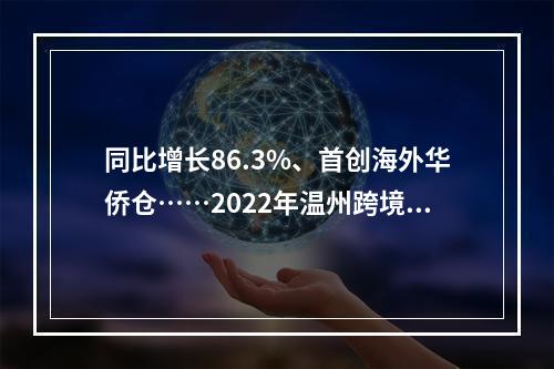 同比增长86.3%、首创海外华侨仓……2022年温州跨境电商综试区亮点多