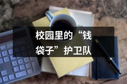 校园里的“钱袋子”护卫队
