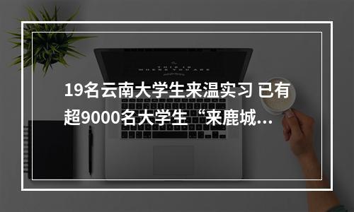 19名云南大学生来温实习 已有超9000名大学生“来鹿城·创未来”