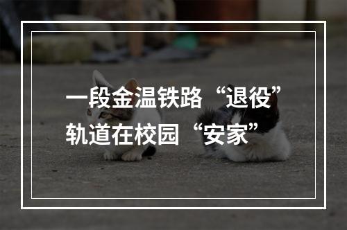 一段金温铁路“退役”轨道在校园“安家”