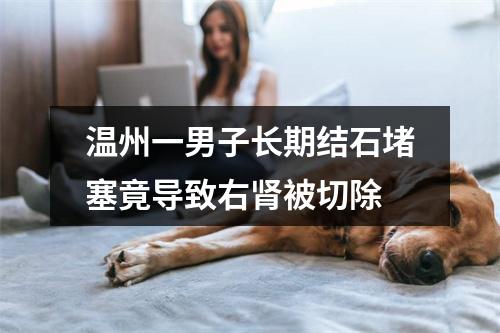 温州一男子长期结石堵塞竟导致右肾被切除