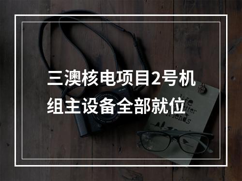 三澳核电项目2号机组主设备全部就位