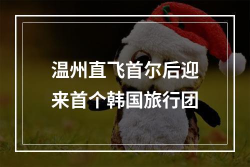 温州直飞首尔后迎来首个韩国旅行团