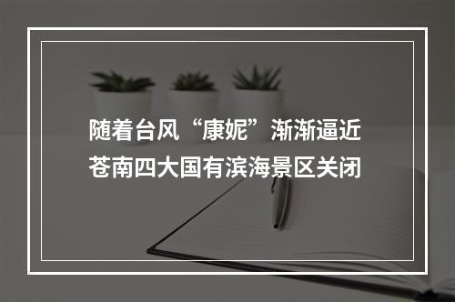 随着台风“康妮”渐渐逼近 苍南四大国有滨海景区关闭