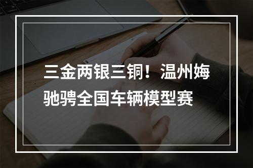 三金两银三铜！温州娒驰骋全国车辆模型赛