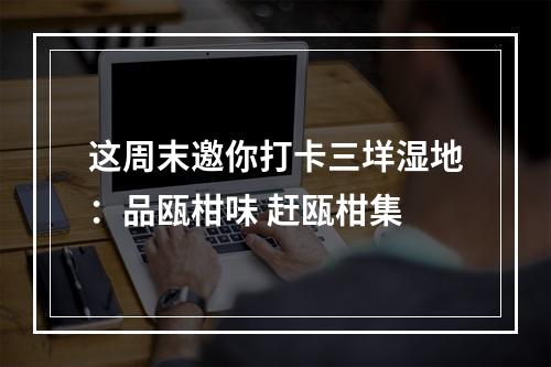 这周末邀你打卡三垟湿地：品瓯柑味 赶瓯柑集