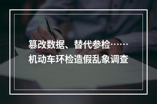 篡改数据、替代参检……机动车环检造假乱象调查