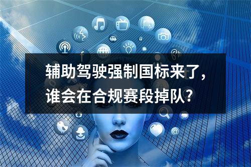 辅助驾驶强制国标来了,谁会在合规赛段掉队?