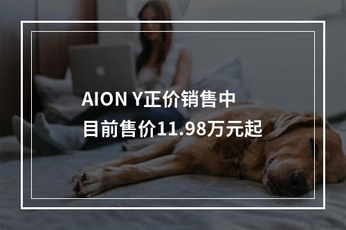 AION Y正价销售中 目前售价11.98万元起