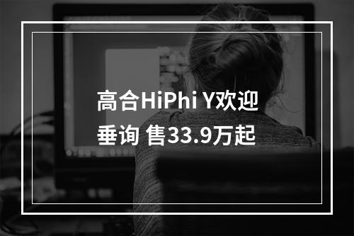 高合HiPhi Y欢迎垂询 售33.9万起