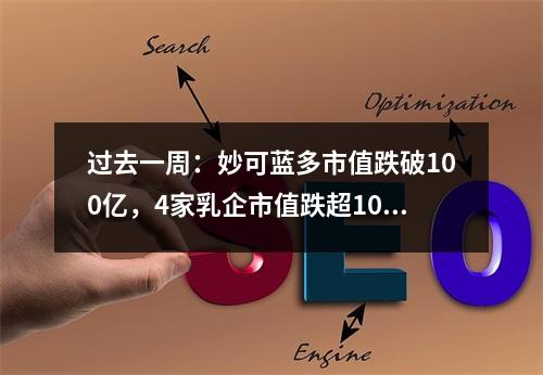 过去一周：妙可蓝多市值跌破100亿，4家乳企市值跌超10%